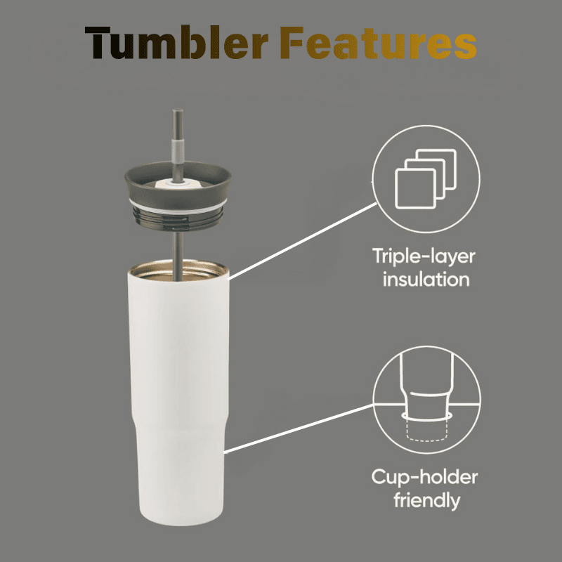 Walking on Water 40 oz Handle Tumbler with Two Lids - Image 10