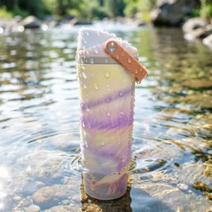 Selah Thirst tumbler with Psalm 42:1, As the Deer Pants for Water devotional cup