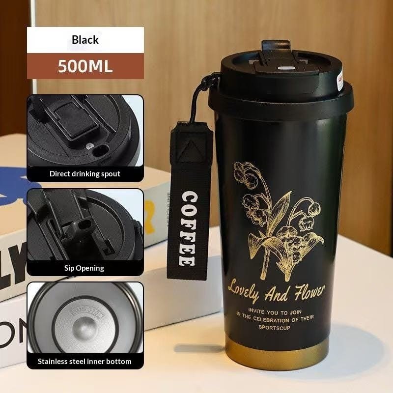 Selah - 17oz Stainless Steel Flower Coffee Mug - Image 8